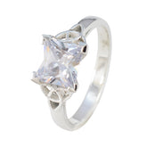 Skylar White Solitaire Ring for Women with Elegant Design